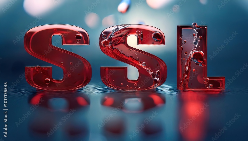 Poster secure sockets layer (ssl) digital security concept