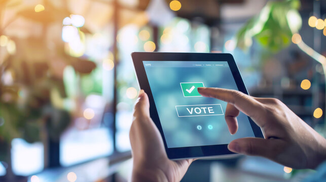 Digital voting with tablet technology in modern environment
