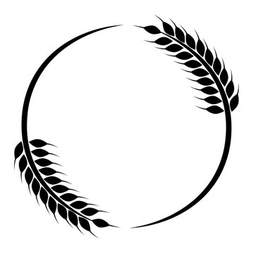 recommend clip art: Agriculture wheat Logo Template vector icon design. Editable Stroke.  Vector illustration flat style Eps 10. 
