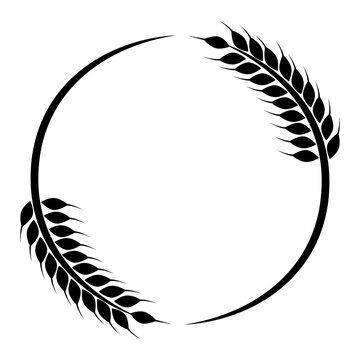 recommend clip art: Agriculture wheat Logo Template vector icon design. Editable Stroke.  Vector illustration flat style Eps 10. 