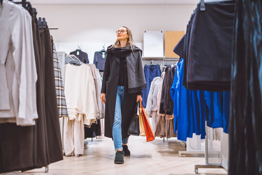 Young woman in a shopping centre