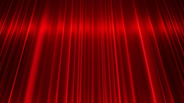 colored red stage curtain with vertical flowing lines and vibrant lighting creates a dramatic and theatrical atmosphere,