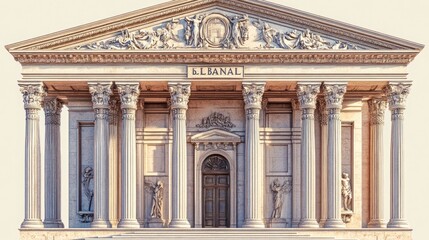 Obraz premium Classical Architecture Building
