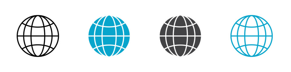website icon Simple vector set isolated