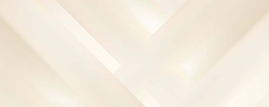 Abstract golden background with white and beige luxury glitter shapes. Golden lines luxury on cream color background. Gold elegant realistic paper cut style 3d. Vector illustration