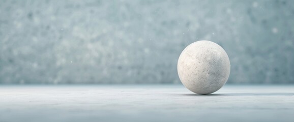 Minimalist Concrete Sphere on Subtle Textured Background for Modern Aesthetic Designs