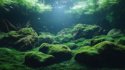 Fototapeta premium Underwater Aquatic Landscape