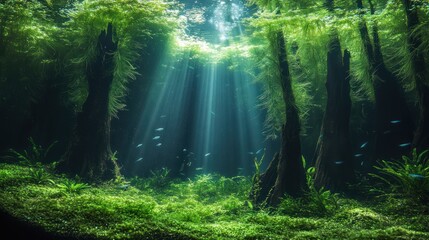Obraz premium Underwater Forest