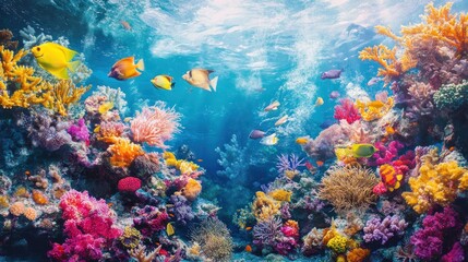 Vibrant Coral Reef Underwater