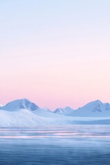 Serene Dusk in Antarctica
