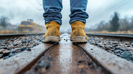 person walking on the street