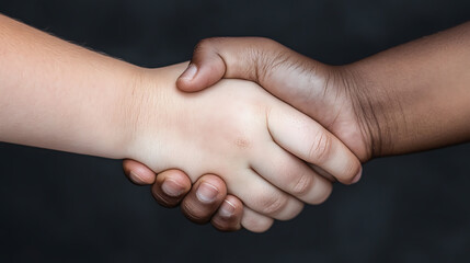 handshake between two people