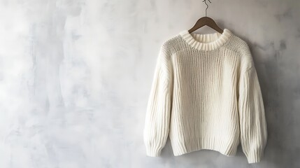  knit sweater  on hanger