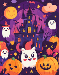 background_with_cute_cartoon_halloween_ghosts
