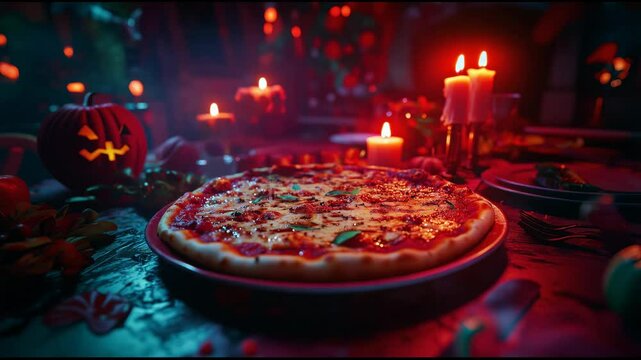 Exploding Halloween Pizza: A Spooky Surprise