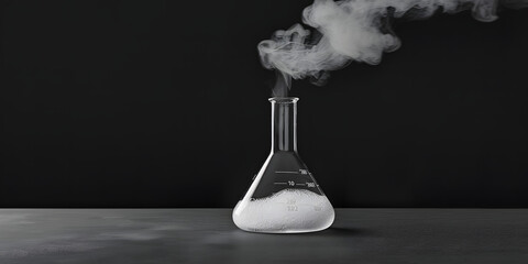 Reação química em um béquer