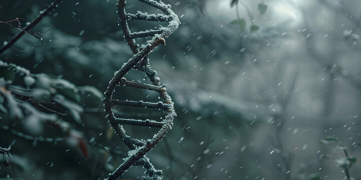 Cadeia de dupla h&eacute;lice de DNA