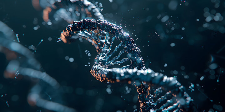 Cadeia de dupla h&eacute;lice de DNA