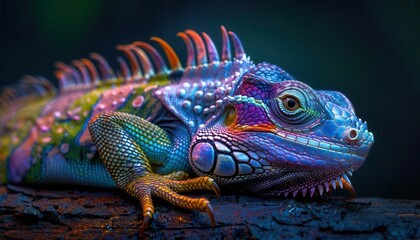 Fototapeta premium Exotic animal species in their habitats, vibrant colors, photography, detailed, wild