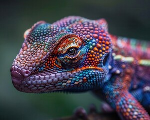 Obraz premium Exotic animals in their natural habitats, vibrant colors, photography, detailed, wild beauty