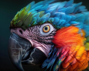 Obraz premium Exotic animals in their natural habitats, vibrant colors, photography, detailed, wild beauty