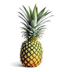 Fototapeta premium pineapple isolated on white