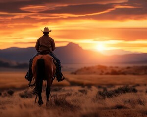 Horseback riding in scenic landscapes, dynamic poses, vibrant colors, photography, detailed