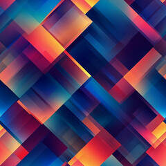 Obraz premium Seamless Geometric Gradient Blocks: Dynamic Layers of Color and Light