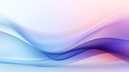 Naklejka premium Abstract Background with Soft Blue and Pink Wavy Lines, Harmonious Blend of Colors Creating Tranquil Atmosphere for Graphics, Posters, Web Pages, and Print Media