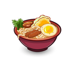 Ramen PNG Transparent, Ramen Illustration, Ramen, Noodle, Korean Food PNG Image