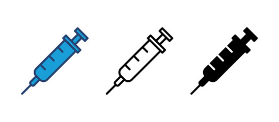 Syringe icon vector. injection icon vector.