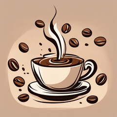 Obraz premium coffee cup icon