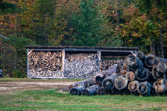 prepared with firewood