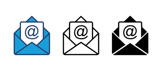 Mail icon vector. email icon vector. E-mail icon. Envelope illustration