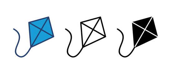 Kite icon vector. kite vector icon.