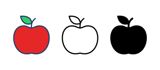 Apple icon vector. Apple vector icon. apple symbols for your web design.