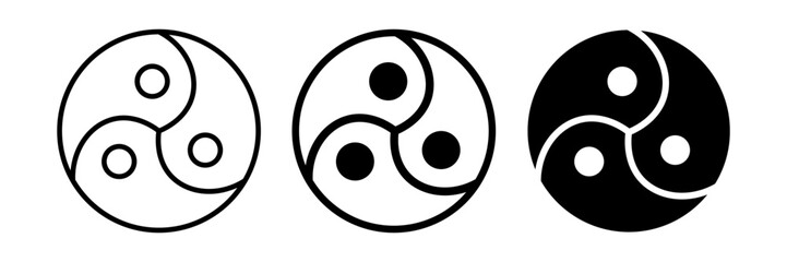 wheel of joy or gankyil symbol