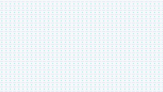 Motion background with blue lines and green squares geometric pattern seamless loop animation white background