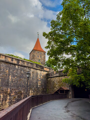 City gate tower Tiergartnertor in Nuremberg