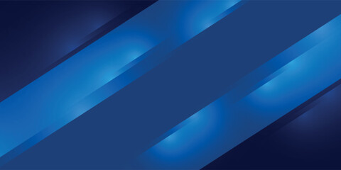 Obraz premium Modern abstract blue background with glowing geometric lines