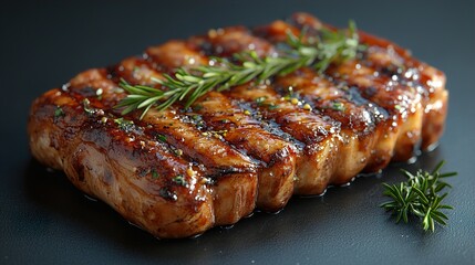 Juicy Grilled Steak with Rosemary: A Culinary Delight