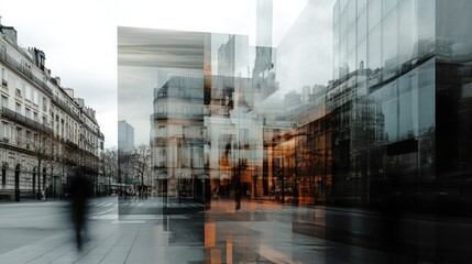 Fototapeta premium Reflective Cityscape