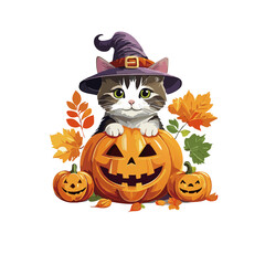 ハロウィンの猫