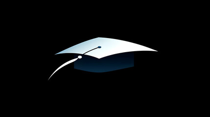 A stylized graduation cap symbolizing education and achievement.