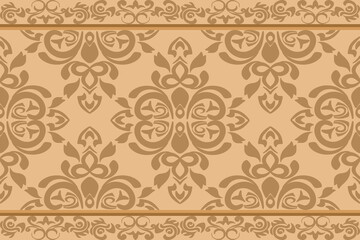 Floral seamless damask pattern.