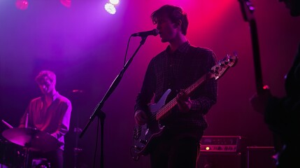 Live Music Performance: Guitarist on Stage
