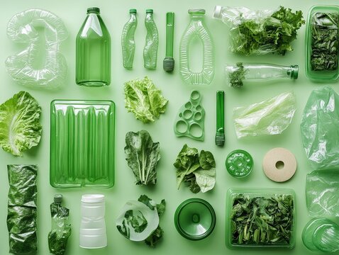 Bioplastics innovation in the circular economy, using plant-based materials to replace conventional plastics in packaging and products.