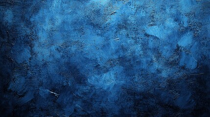 Fototapeta premium Deep blue textured background with brushstrokes.