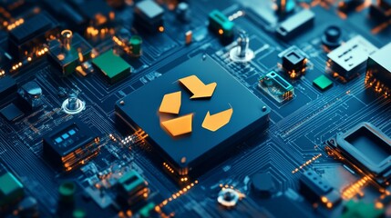 Digital tools enabling companies to implement circular economy strategies, such as tracking materials and optimizing supply chains.