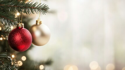 Fototapeta premium decoration ornament on Christmas tree.